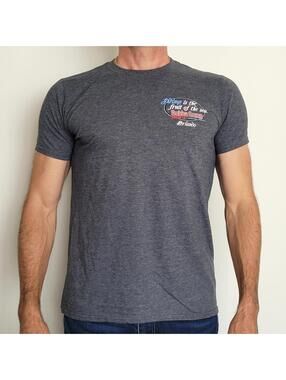 Bubba Gump Shrimp Co. Men's Medium Graphic T-Shirt Charcoal Gray